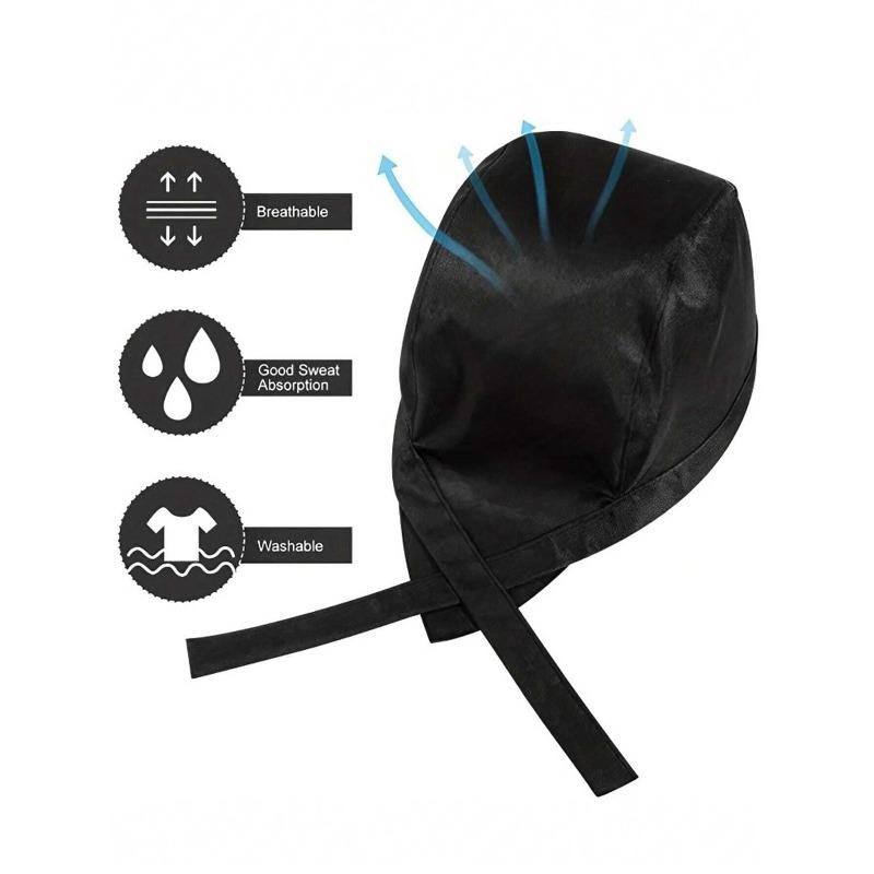 Pirate Hat Chef Cap, Korean Style Headscarf Hat, Unisex for Men & Women, Suitable for Western Restaurant Waiters, Breathable