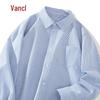 VANCL Men's Striped Oxford Long Sleeve Shirt