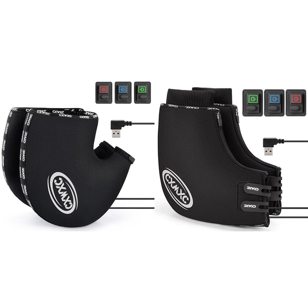 Electric Heating Handlebar Gloves MTB Bike Handguard Windproof Bicycle Handlebar Gloves Thermal For Outdoor Cycling