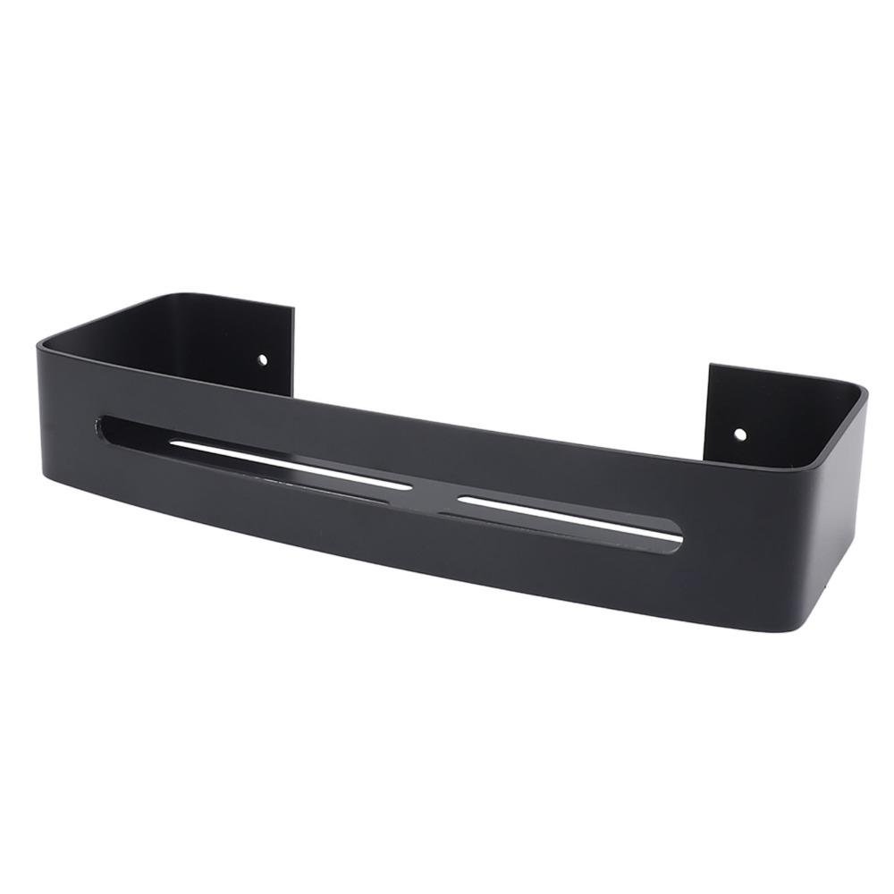 With Hooks Bathroom Shelf Black Floating Wall Shelf Storage Shelf Home Hotel Apartment