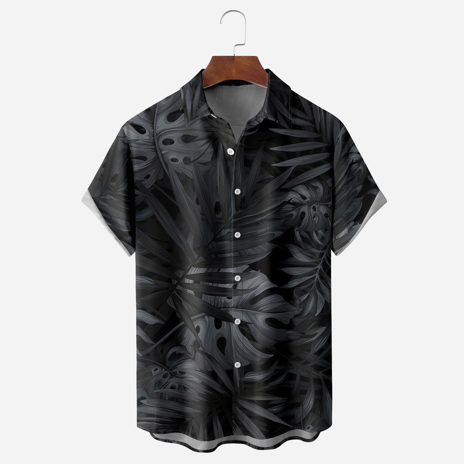 

Retro Style Men S Light Blue Skull 3D Digital Printing Short Sleeve Shirt Fashion Casual Top 5XL