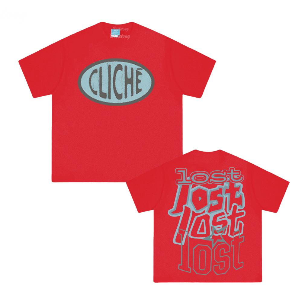 

cliché cream cut 2025 T Shirt Summer new MGK Tee-shirt Sleeve Korean 100%Cotton Clothing High Quality Female/Male Hip Hop Tops XXL