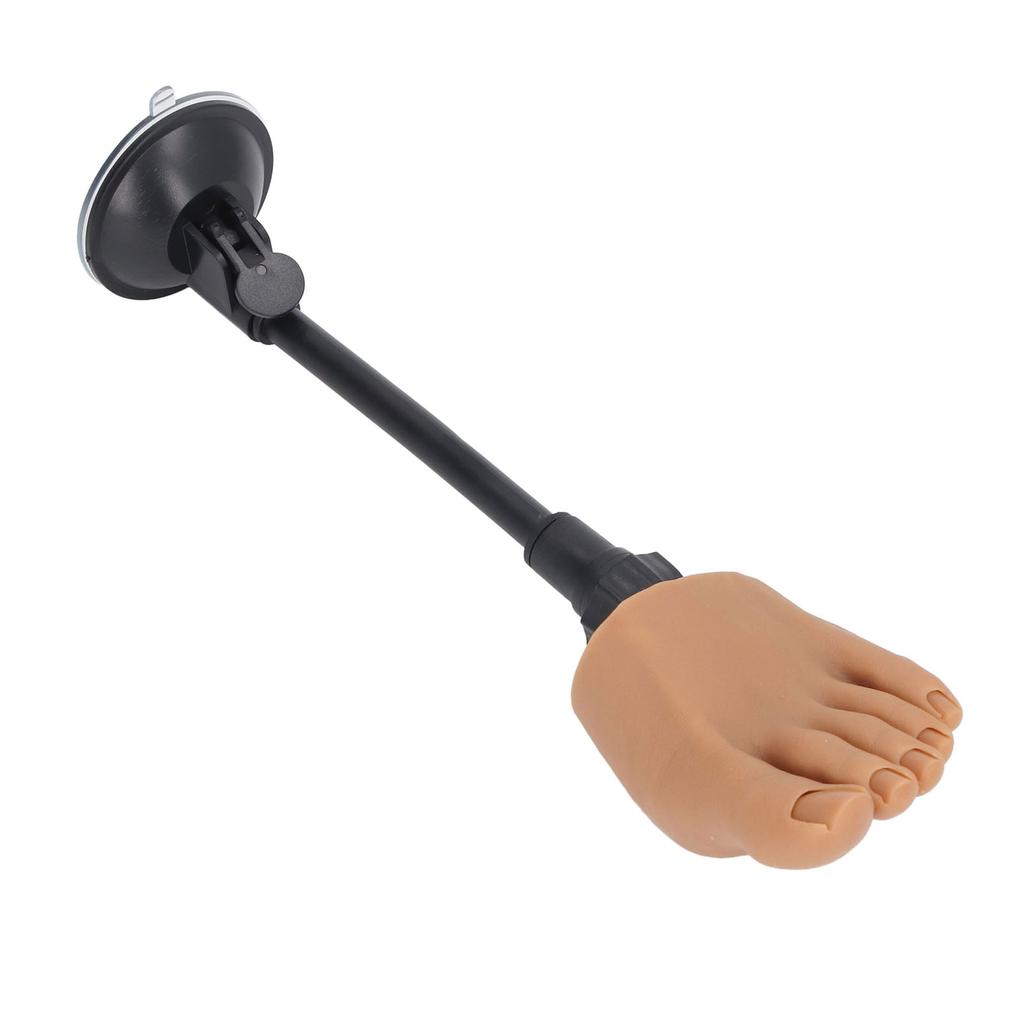 Silicone Nail Art Practice Foot Model Nail Tip Training Foot Model Silicone Half Foot Model With Stand for Home Nail