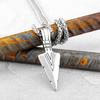 Retro Viking Spear Arrowhead Kunai Primal Necklaces for Men Rock Punk Stainless Steel Tribal Pendants Jewelry New In Necklace