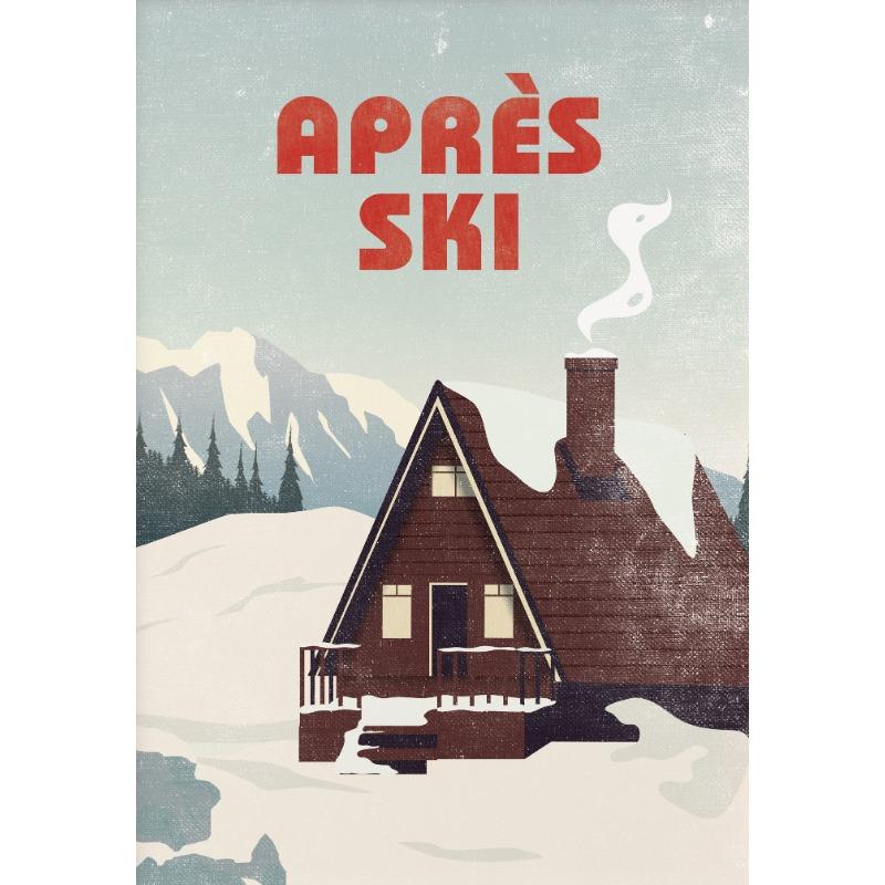 

Винтажный Лыжный Апре-ски Путешествия Лыжный Пейзаж Зимние Виды Спорта Арт Постер Холст Живопись Настенные Принты Картина Гостиная Домашний Декор 21cm×30cm NoFrame