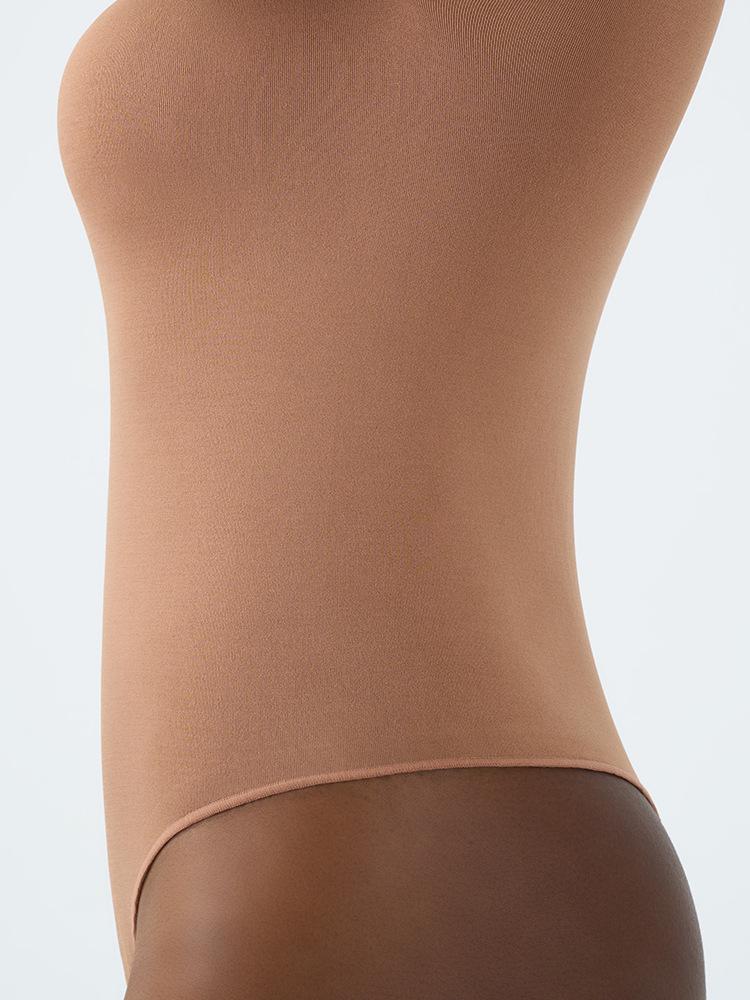 Seamless Long-Sleeve V-Crotch Yoga Bodysuit with High Elasticity