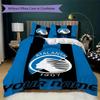 Set Copripiumino con Nome Personalizzato Modello Atalanta BC Federa Decorazione per la Casa Regalo di Compleanno (1* copripiumino+2*federe senza imbottitura)