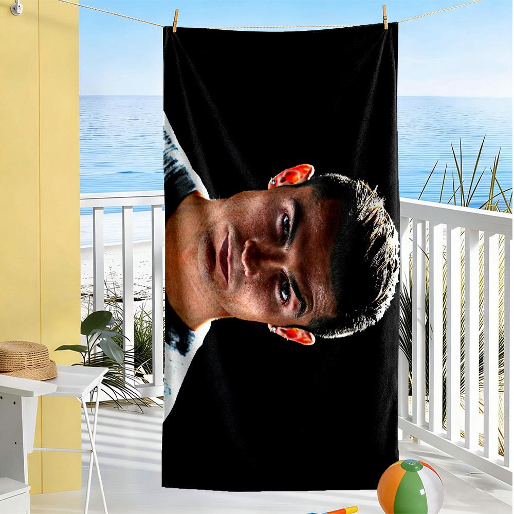 Ronaldo's Juventus Debut Beach Towel High Absorbency & Quick-Dry Comfortable Lightweight