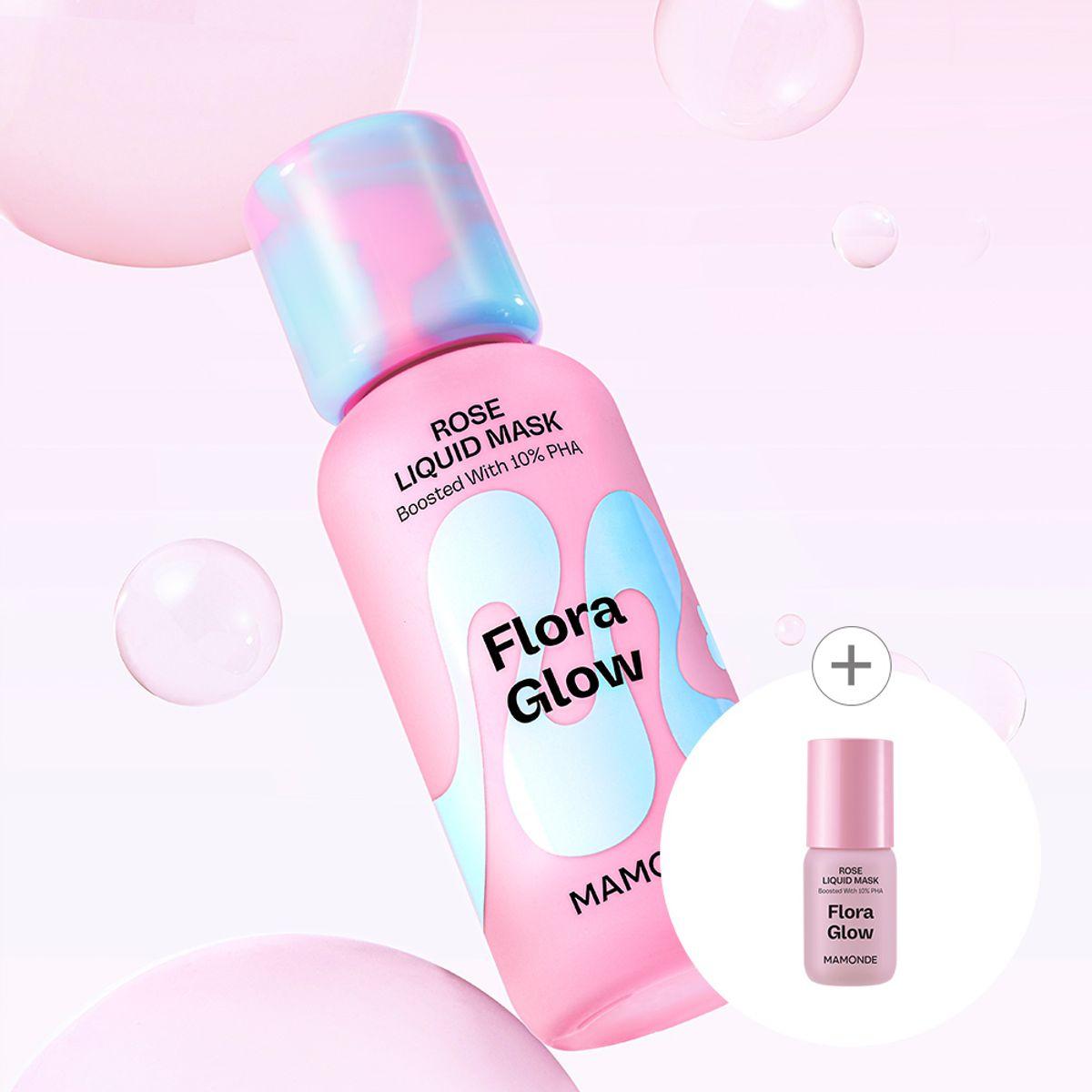 

Mamonde Flora Glow Rose Жидкая маска 80 мл – Легкий розовый пептид