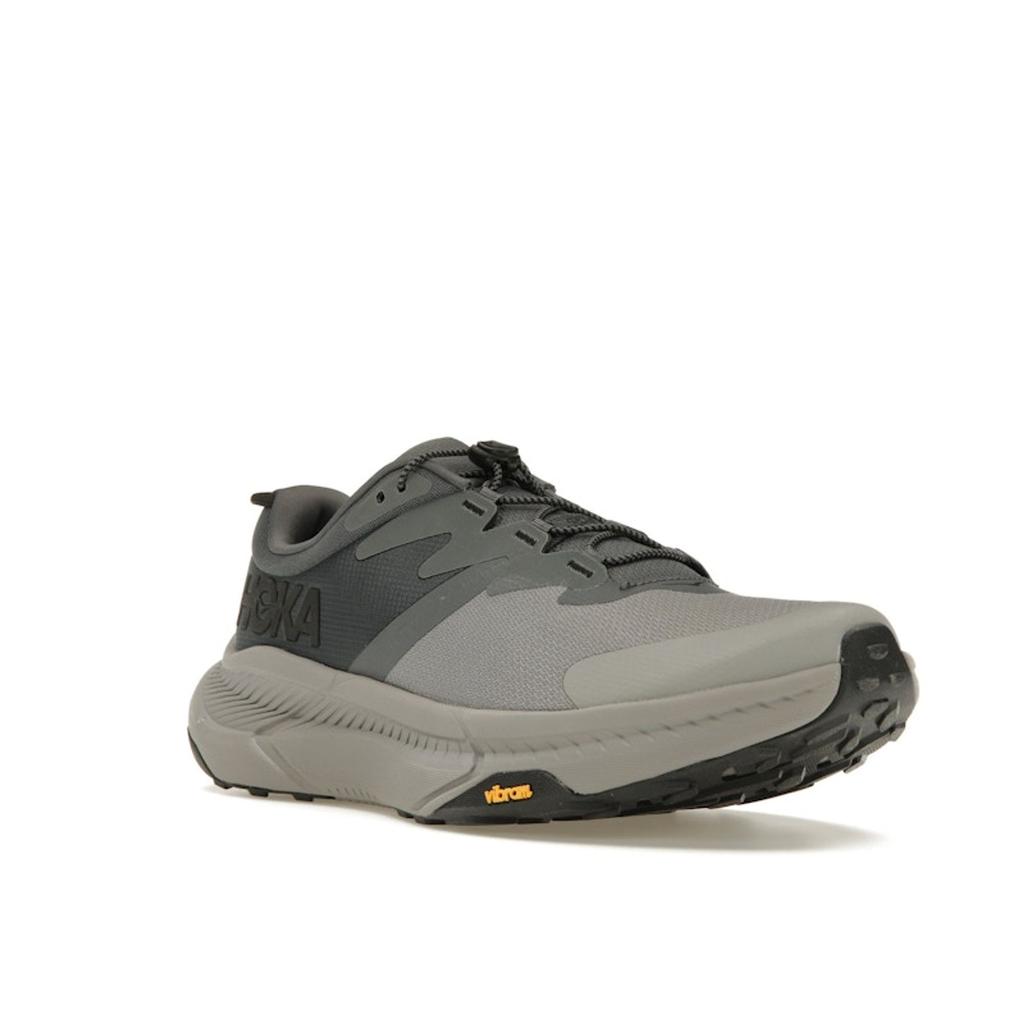 HOKA Transport Castlerock Black Men Sneakers Grey 1123153-CKBC