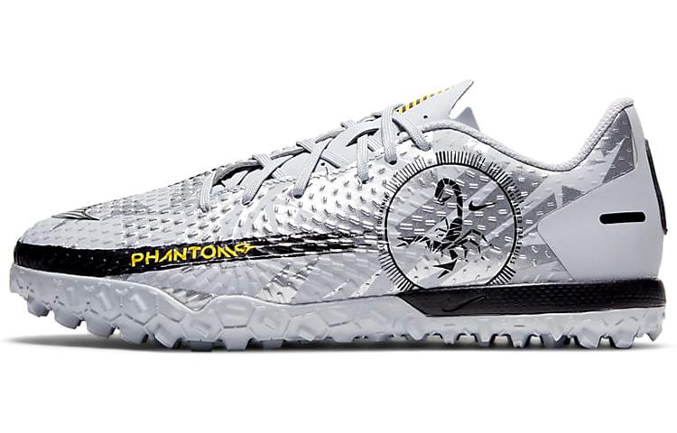 

Nike Phantom GT Low top Kids Soccer Shoes Gray Silver Black Kids DA2282-001 36