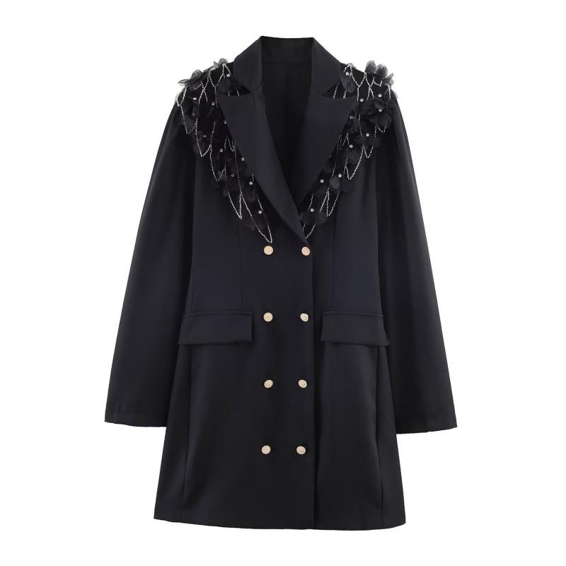 2026 Spring European & American Fashion 3D Decor Suit Dress
