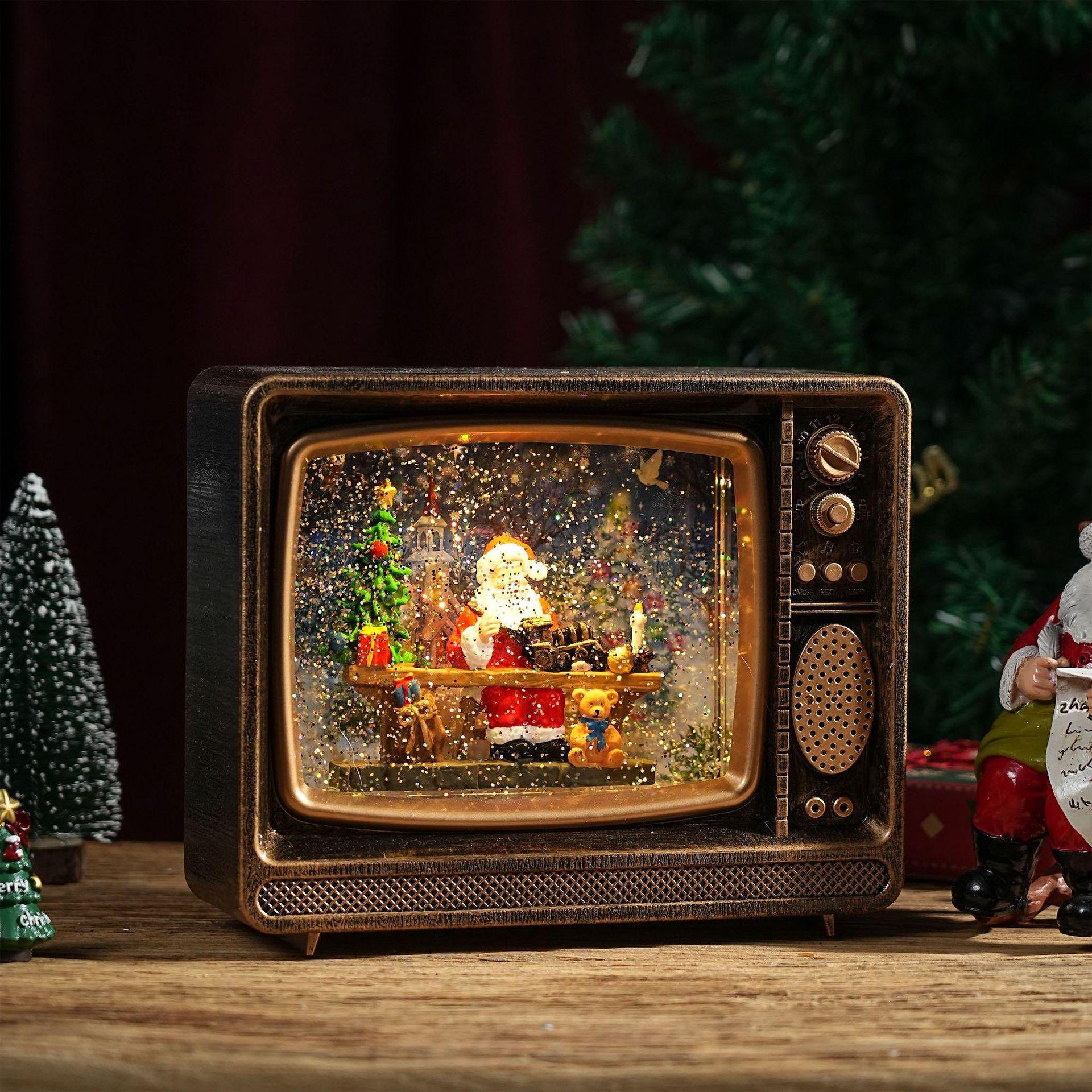 Sniegpārsliņas Kristāla Lampa TV Mūzikas Kastīte