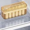 Forma para Picolé e Cubos de Gelo com Tampa Plástico Sem BPA Molde para Picolés Caseiros Armazenamento no Congelador Recipiente de Fácil Liberação Lavável na Lava-Louças Verão