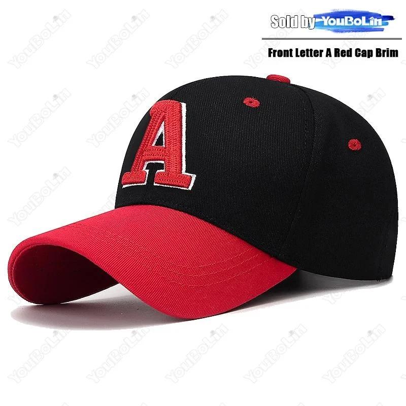 Yiran bag Katoen 23 Of Letter A 3D Borduurwerk Verstelbare Tweekleurige Harde Top Baseballpet Zon Hoed Trucker Petten Papa Petten