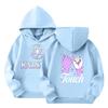 Girl Group Printed Long Sleeve Hoodie Sweatshirt for Girls Casual Everyday Wear