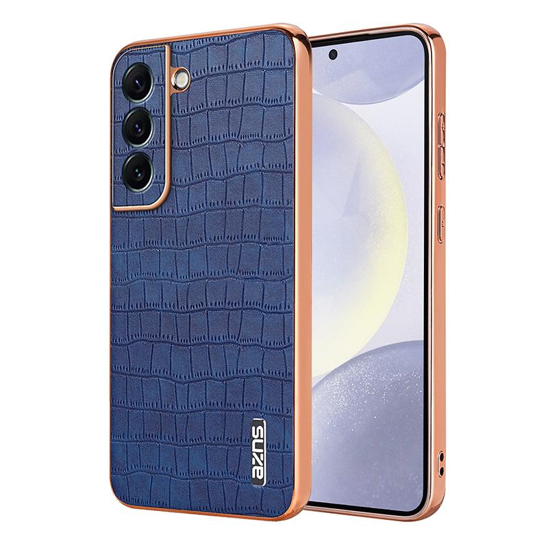 Luksusowa skóra krokodyla do Samsung Galaxy S24 S22 S23 Ultra S24 Plus obiektyw ochronny odporny na wstrząsy miękka tylna obudowa