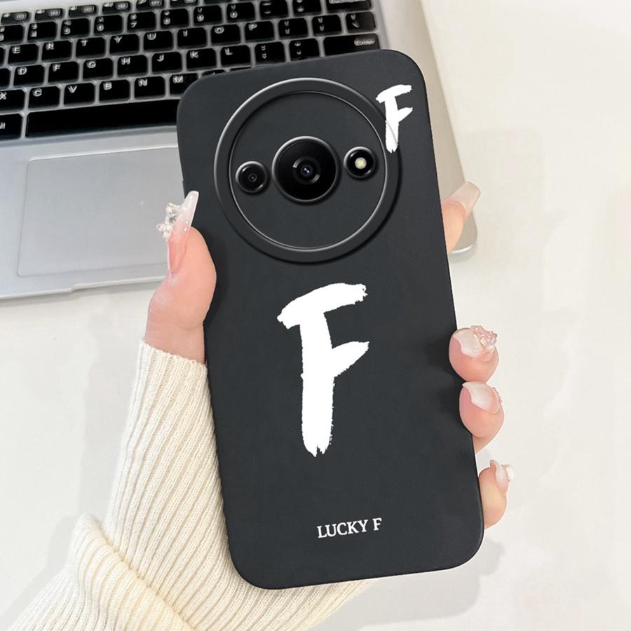 For Xiaomi Redmi A3 Back Cover Popular Letter Protector Soft Silicone Phone Cases For RedmiA3 A 3 4G Xiaomi Poco C61 Funda