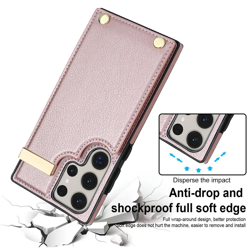 Phone Case For Samsung Galaxy S21 S23 FE S25 S24 S22 Plus Note 20 Ultra A15 A55 A54 A53 A14 A13 Organ Card Slot Leather Cover