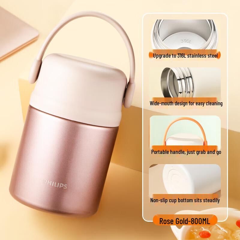 Philips AWP2623 800ML 316L Stainless Steel Insulated Food Jar