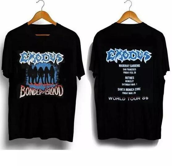 2 sided EXODUS 1986 tour T-shirt metal band shirt S