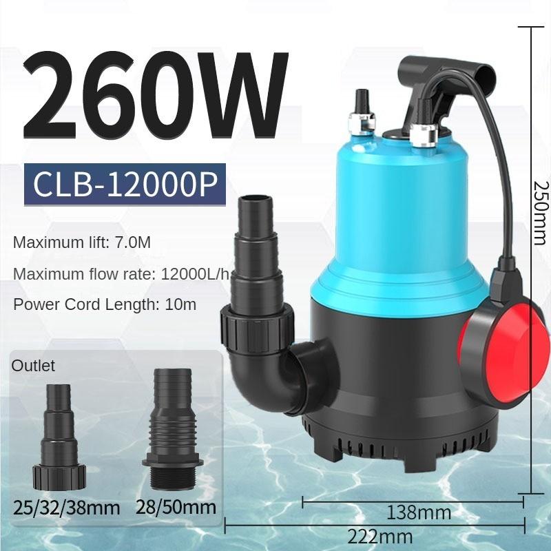 Large Flow Variable Frequency Submersible Pump Aquarium Specific Vertical Pump Fish Pond Silent Pumping Pump