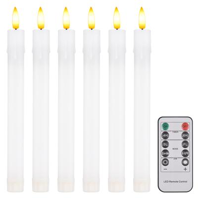 6 Pack Flameless Candles with Remote 2 Timer 2 Flicking Speed 5 Brightness Adjustable USB Operated