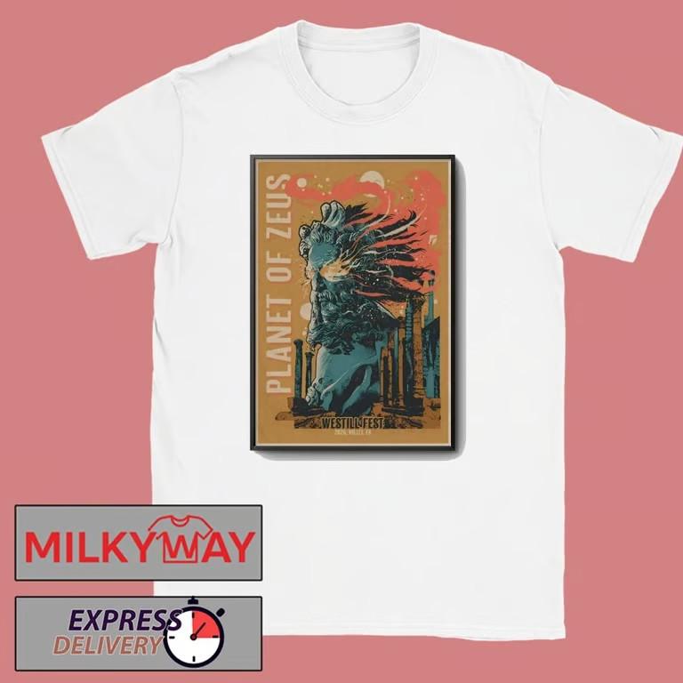 Planet Of Zeus Oct 31 2025 Westill Fest Vallet France Poster T-Shirt Unisex T-Shirt L