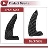 1Set Black Plastic Steering Wheel Paddles Shift Extensions Interior Accessories for Jeep Grand Cherokee 2014-2020
