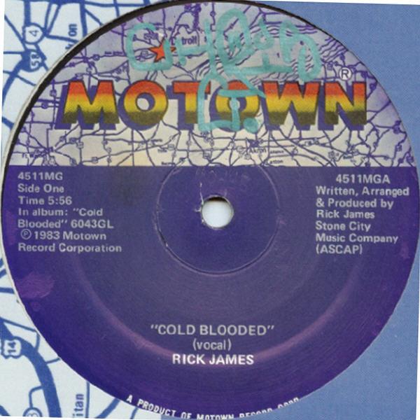 

12inch Record RICK JAMES - Cold Blooded 4511MGB Motown 1983 US Soul/Funk Used
