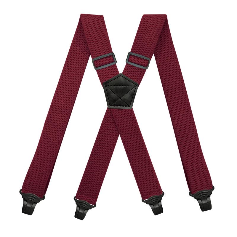 Corn Pattern Unisex 4-Clip Elastic Suspenders, 3.8cm Braces