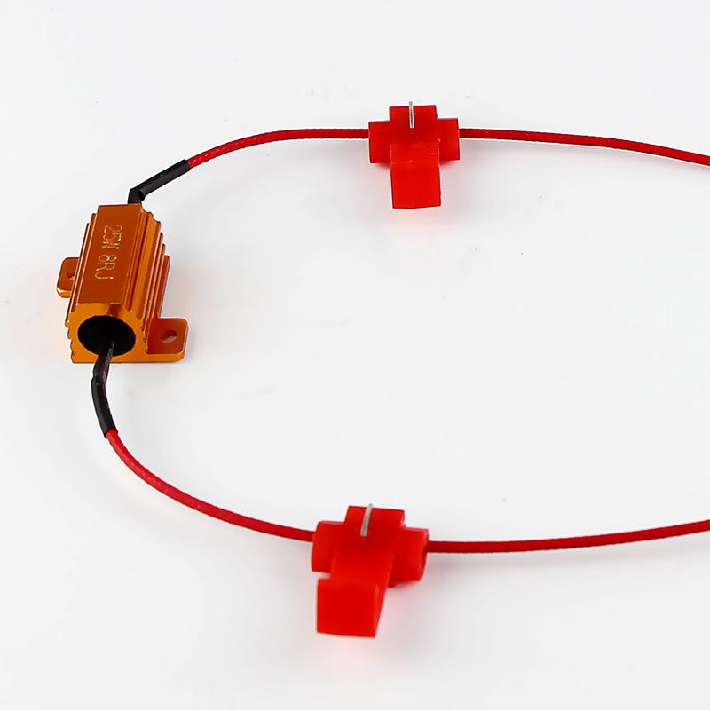 2/4PCS 12V 25W 50W Canbus LED Decoder Load Resistors For Repair LED Bulb Fast Flashing Warning Error Canceller Car Accessories
