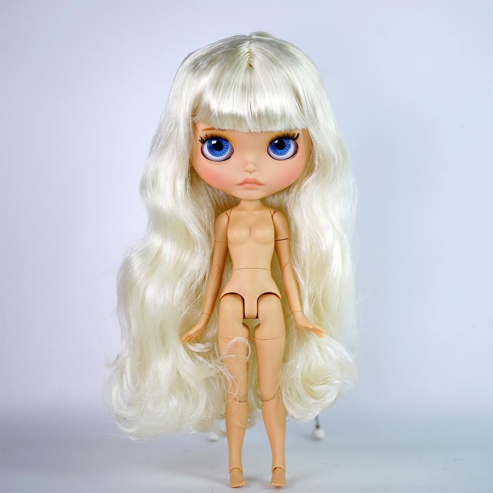 Icy Dbs Blyth Doll 19 Joints 30cm Body Bjd Doll Matte Face Glossy Face Tan Skin Beep Lips Hand-Painted Makeup Diy Hair Girl Gift