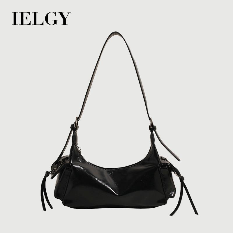 Ielgy Korean Version Trendy Hot Girl Style Bowknot Motorcycle Bag Fashion One-Shoulder Messenger Dumpling