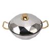 Multipurpose Stainless Steel Steam Pot with Steaming Plate Double Layer for Induction Cooker