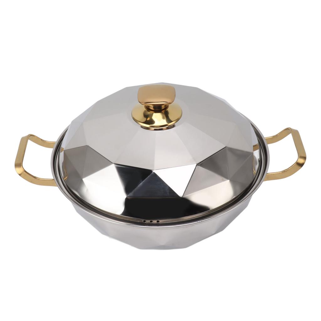 Multipurpose Stainless Steel Steam Pot with Steaming Plate Double Layer for Induction Cooker