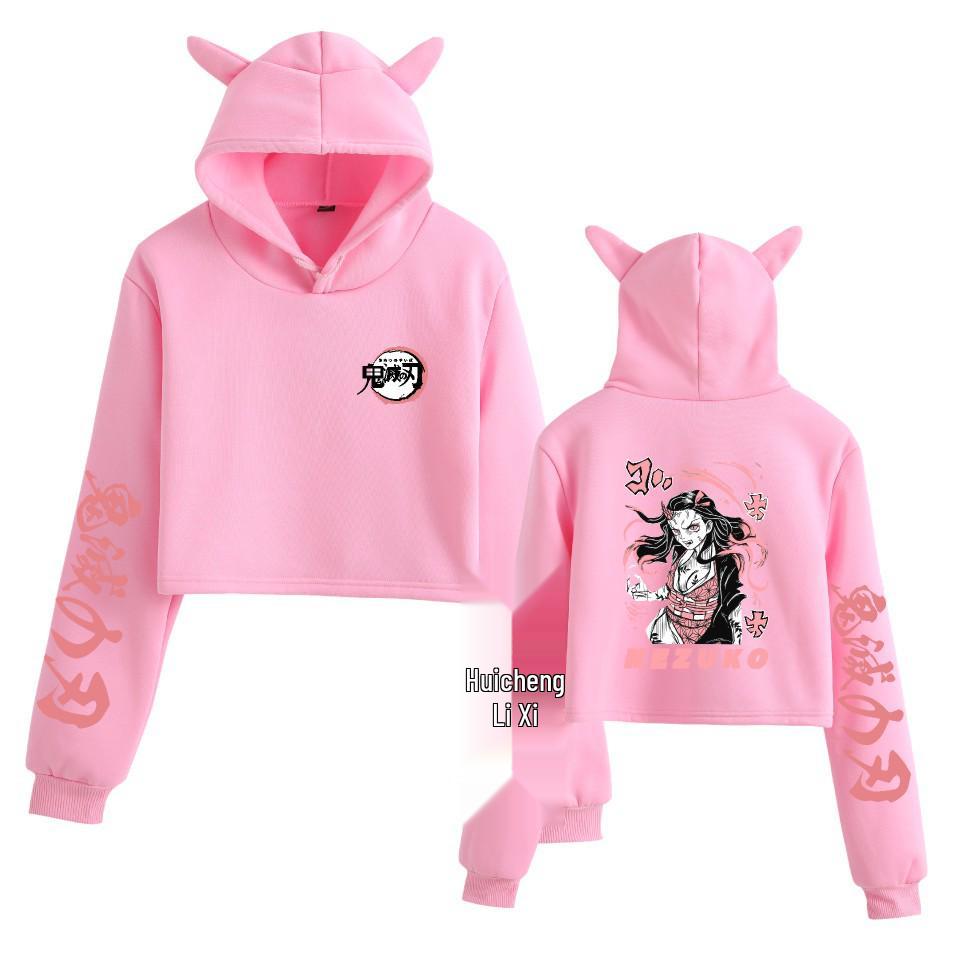 Demon Slayer Anime-Inspired Trendy Academy Style Casual Hoodie