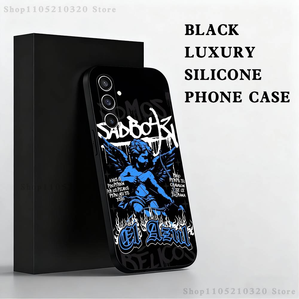 Чехол для телефона Singer J-Junior H для Samsung S25, S24 Ultra, S20, S30 plus, S22 plus, S23, S30 Ultra 5G, силиконовый, черный