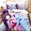 Conjunto de Cama Kawaii Nekopara Solteiro Twin Completo Queen King Size Conjunto de Cama Aldult Criança Quarto Conjuntos de Capa de Edredom Anime Parure De Lit Cama