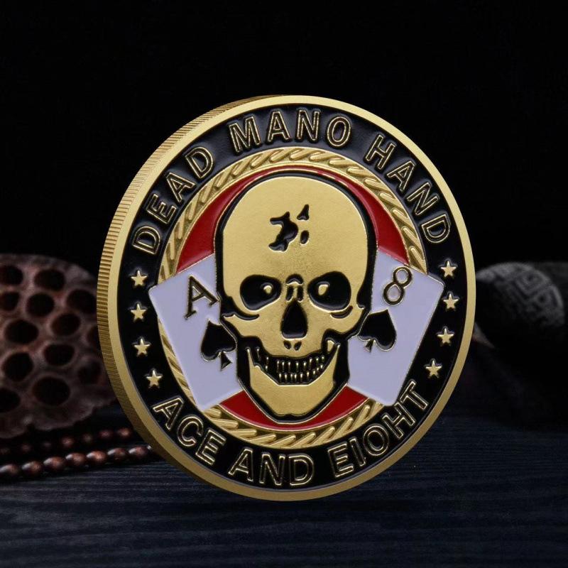 Texas Hold'em, Kovové tlakové karty, Šťastné mince, Kódy domů s blindy, dealer, Plný tlak all-in, žetony, tlakové karty