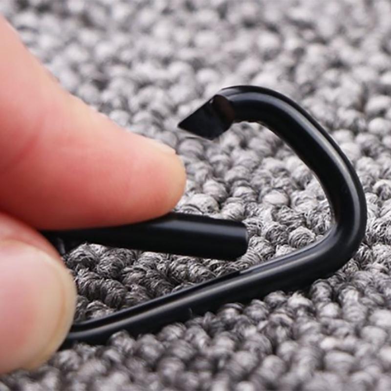 4 Pcs Heavy Duty Spring Snap Hook Small Mountaineering Buckle D Rings Clip Hook Climbing Carabiner Keychain Clip