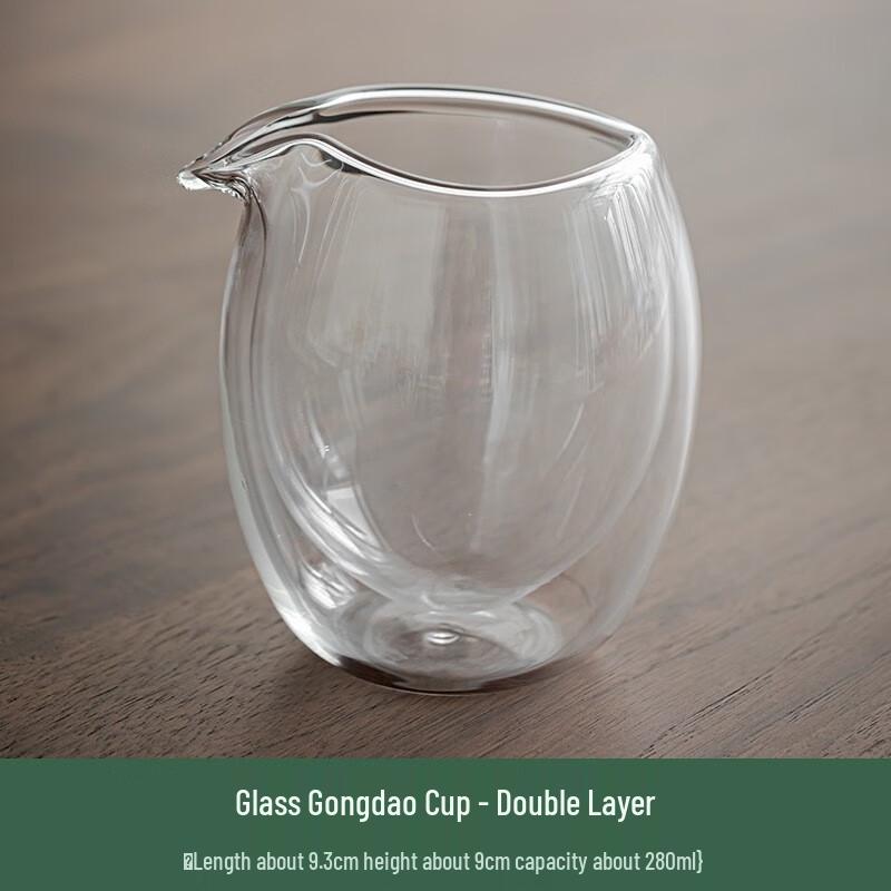 Double-Layer Glass Fair Cup 280ml