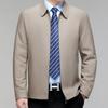 2024 Spring Business Casual Turn-Down Collar Jacket for Middle-Aged Men