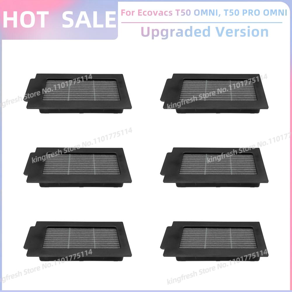 Fit For ECOVACS T50 PRO OMNI / T50 OMNI Vacuum Parts Main Roller Side Brush HEPA Filter Mop Cloth Dust Bag