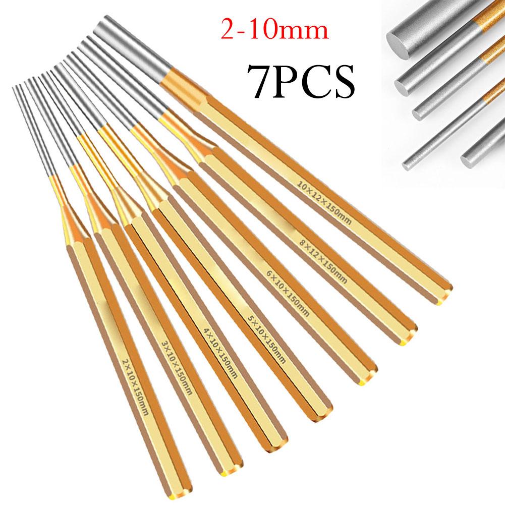 

7PCS Brass Punch 2-10mm Roll Pin PunchTool Remover Heavy Duty Chisel Cone Punch Watch Repair Pin Punches Hardware Accessories China Mainland