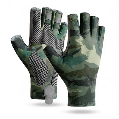 Fishing Gloves Men Women Fingerless Gloves for Kayaking Paddling Canoeing Boating