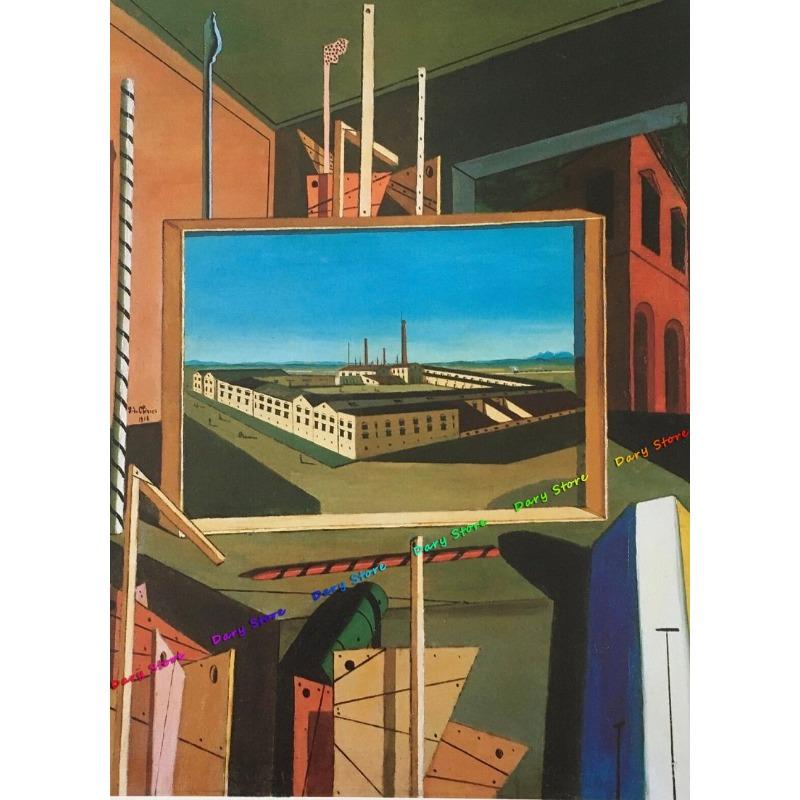 

Giorgio De Chirico Vintage Abstract Posters Artwork Surrealist Canvas Painting Prints Wall Art Picture Living Room Home Decor 21cm×30cm NoFrame