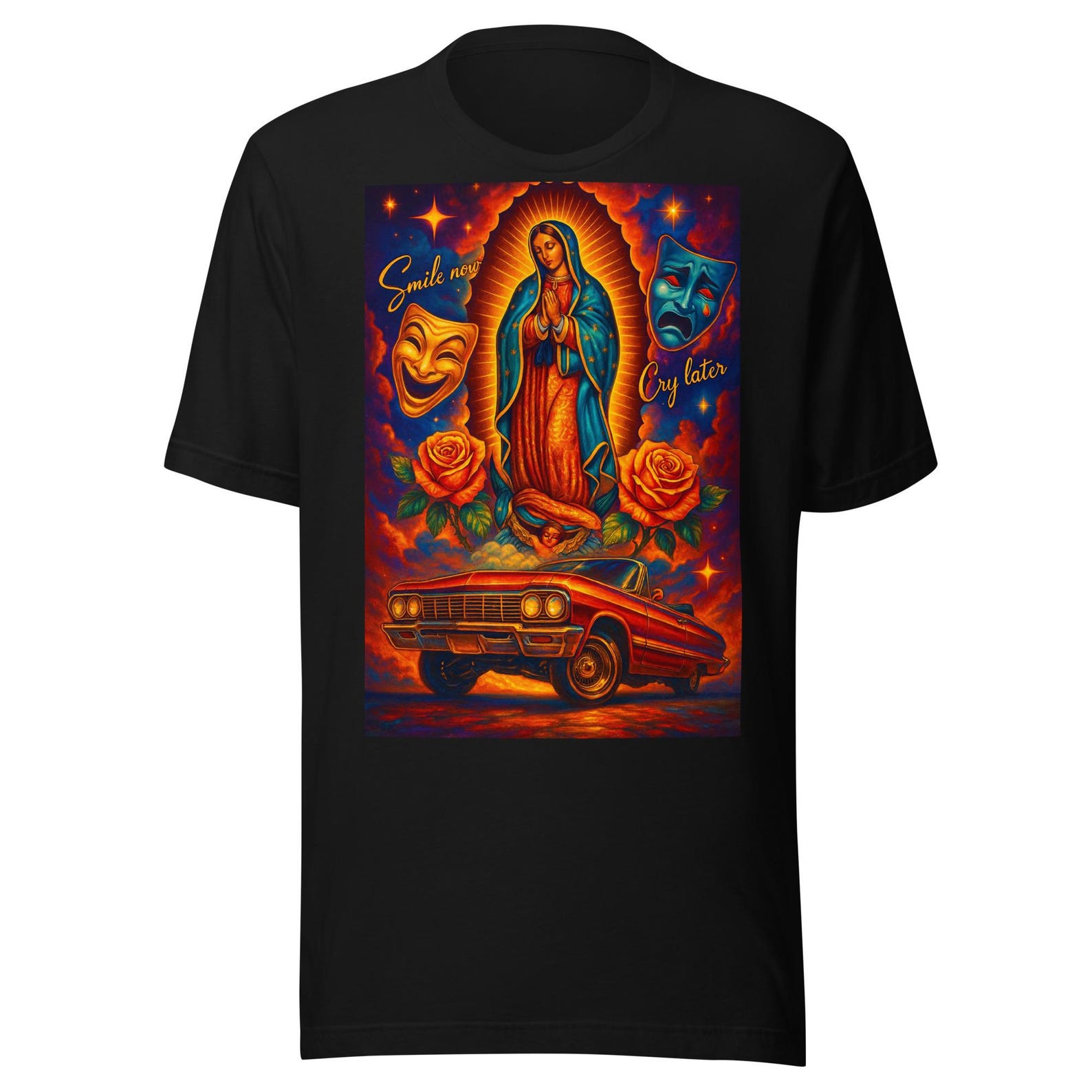 La Virgen MAria Lowrider Unisex t-shirt L