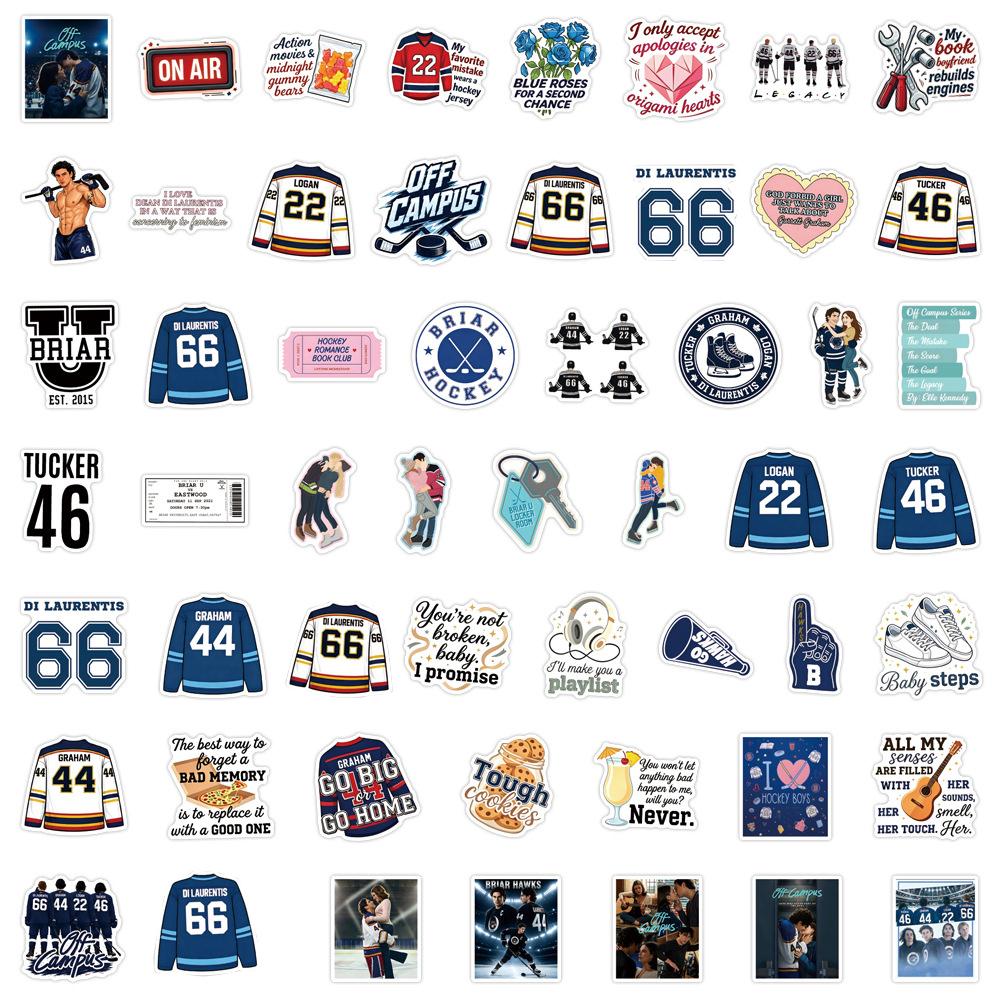 10/30/54pcs American TV Series Off Campus Stickers for Laptop Phone Luggage Waterproof Cool Cartoon DIY Sticker Toys Gifts
