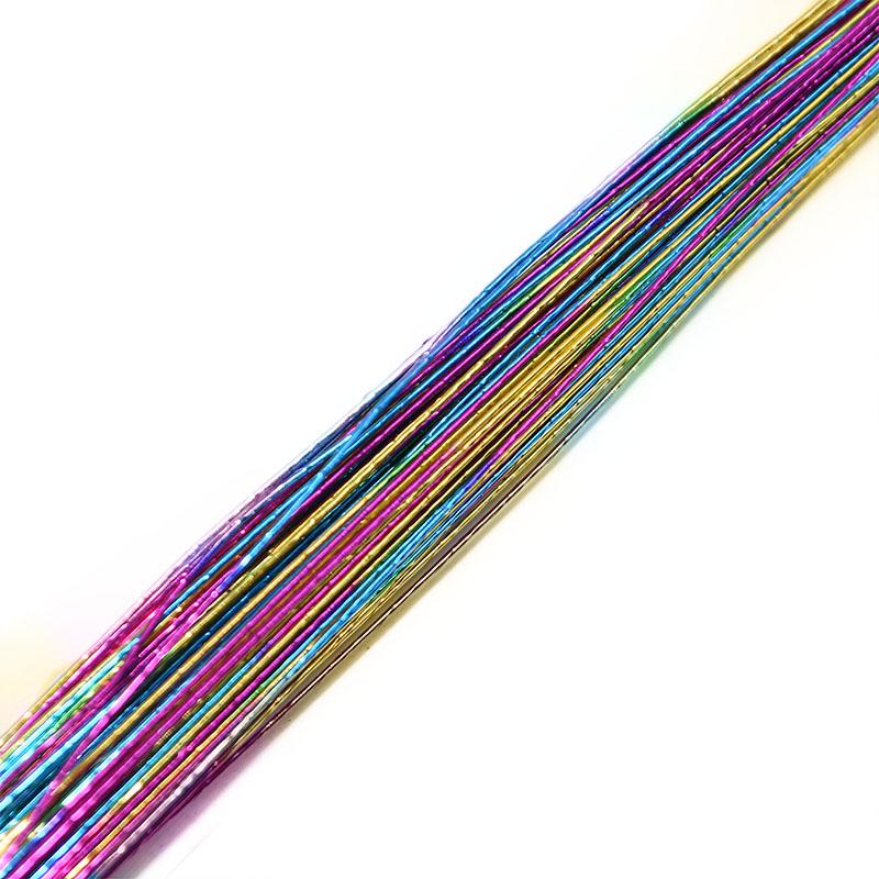 25Pcs 80cm Stocking Flower Wire 0.45mm Diameter Iron Wire For DIY Nylon Stocking Flower Making Nylon Stocking Flower Accessory